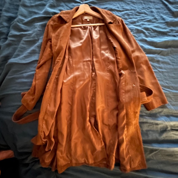Suede Trench Coat - Picture 3 of 3